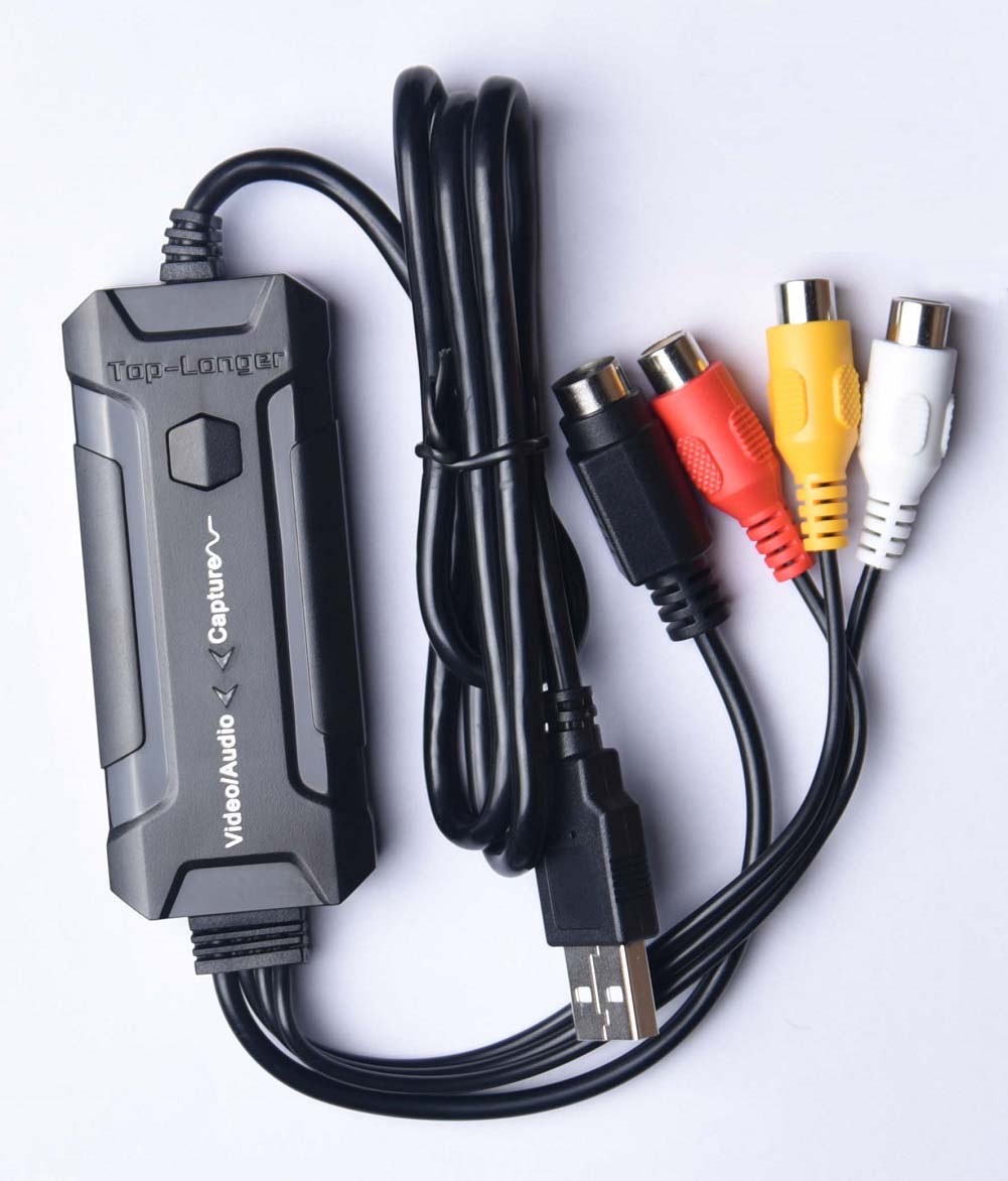 USB 2.0 Video with Audio for Mac and Windows VHS to DVD Converter